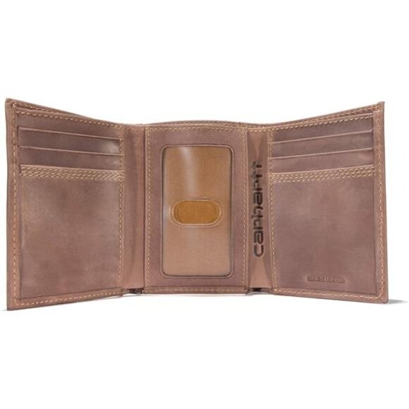 Men's Rugged Leather Triple Stitch Wallets, Available in Multiple Styles - Picture 3 of 7